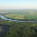 Bird's eye view of Uruguayan countryside
